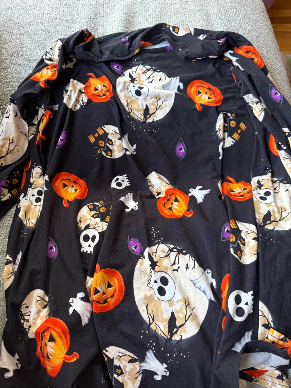Spooky Halloween Print Tunic Top